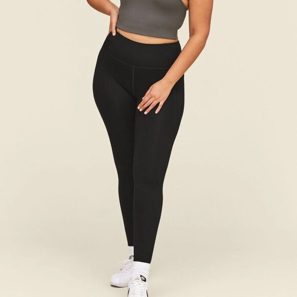 Girlfriend Collective Black High Rise Leggings Size Small Tights Basic Pants S - Picture 4 of 14